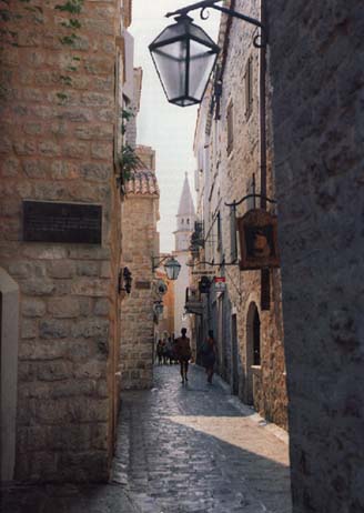 Budva - Stari Grad - hlavní ulice